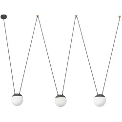Faro Pendelleuchte MINE PC SPACE 3xE27, IP20, grau FAR-28376-3L