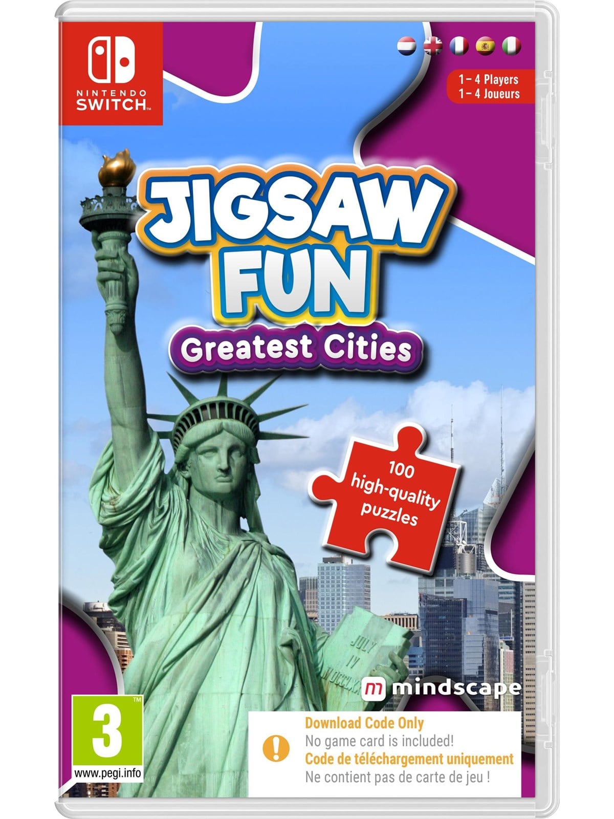 Jigsaw Fun: Greatest Cities (Code in a Box) - Nintendo Switch - Puzzle - PEGI 3