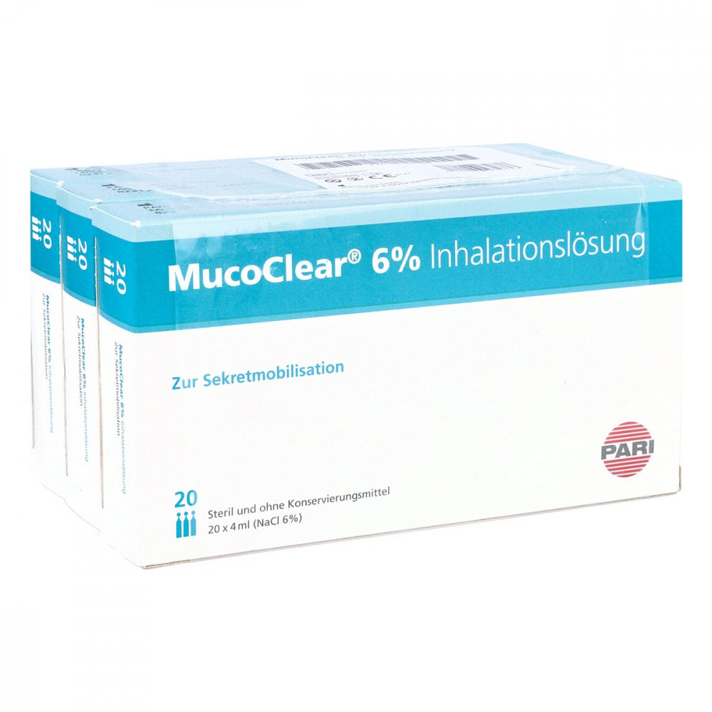 Pari GmbH Pharma -und Apothekenservice Mucoclear 6% Nacl Inhalationslösung 03352998