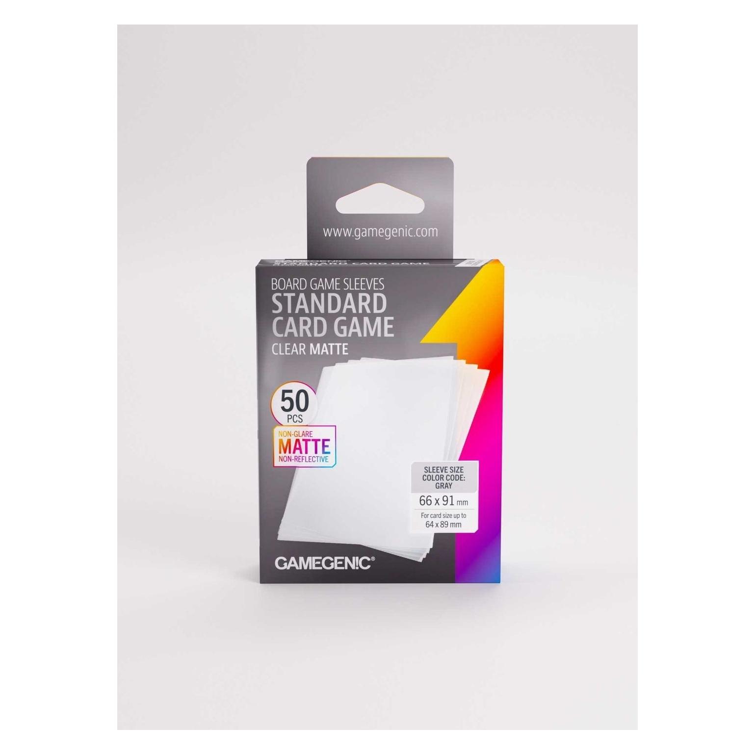 Gamegenic : Board Game Sleeves - Standard (66x91 mm) - Clear Matte - 50 sztuk (4251715419946-4251715419946)