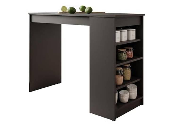 Mirjan24 Tisch für Esszimmer Zotino, Stylischer Rechteckiger Küchentisch, Esszimmertisch, Rechteckiger Esstisch (Schwarz)