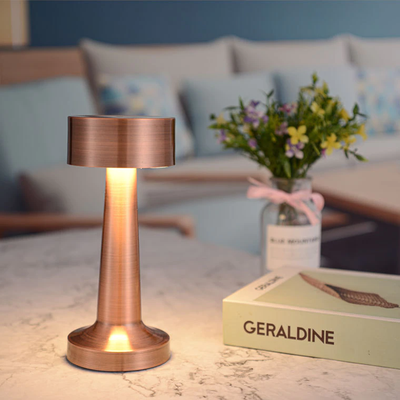 HomeDecorAndMore LLC Touch sensitive Rechargeable LED Table Lamp Rose Gold