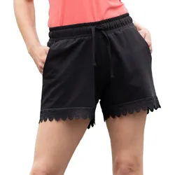 ELLENOR Shorty mit Häkelspitze