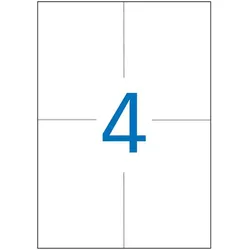 Apli, Etiketten, Adress-Etiketten, 105 x 148,5 mm, gelb