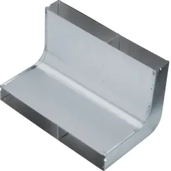 Hager UKK340482 Vertikalkrümmer 2-zügig aus Stahlblech zu UK 340x48mm
