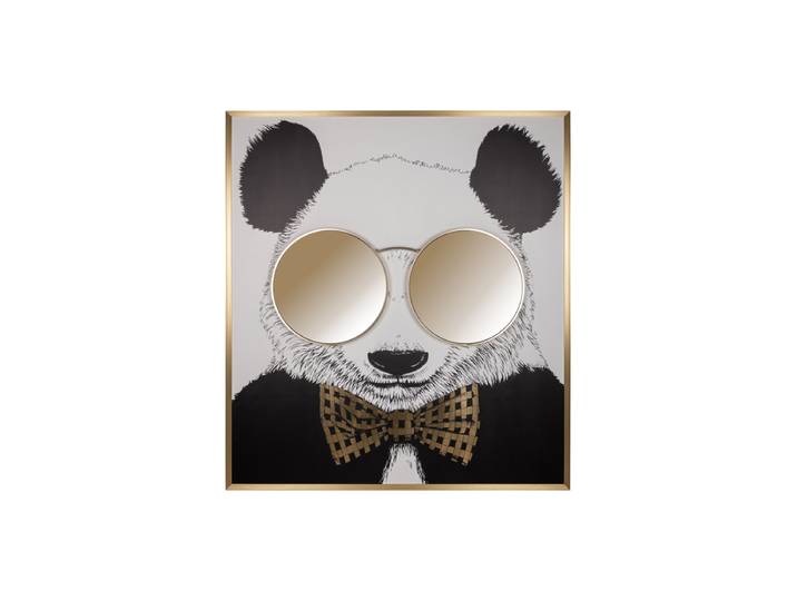 Grosses, originelles Design Wandbild „Panda“ mit 3D Effekt, 130 x 118 cm Multicolor Richmond Interiors