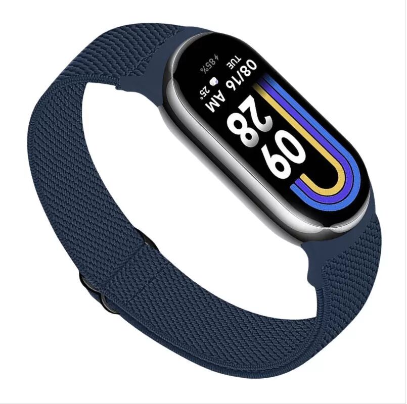 INF Elastisches Nylon-Uhrenarmband für Xiaomi 8/9 (14 mm) Blau