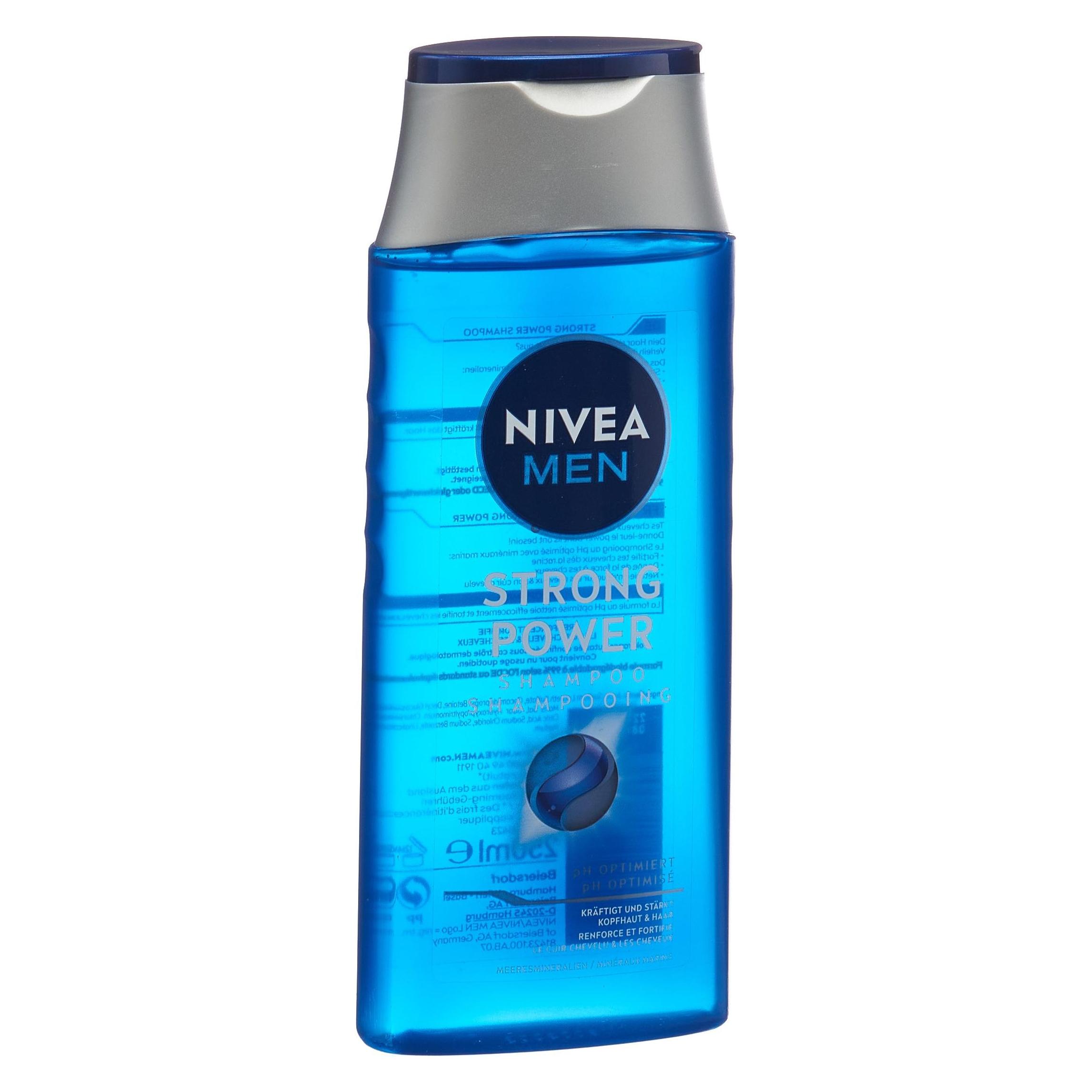 Nivea Men Strong Power pH-Optimal Shampoo (Flüssiges Shampoo, 250 ml) (81423-01000-55)