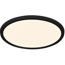 Nordlux LED Bad-Deckenleuchte OJA 29 CCT DIM, IP54, 17W 3000/4000K 1700lm 120°, dimmbar, schwarz NORD-2210656103
