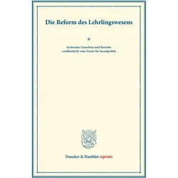Die Reform des Lehrlingswesens., Fachbücher