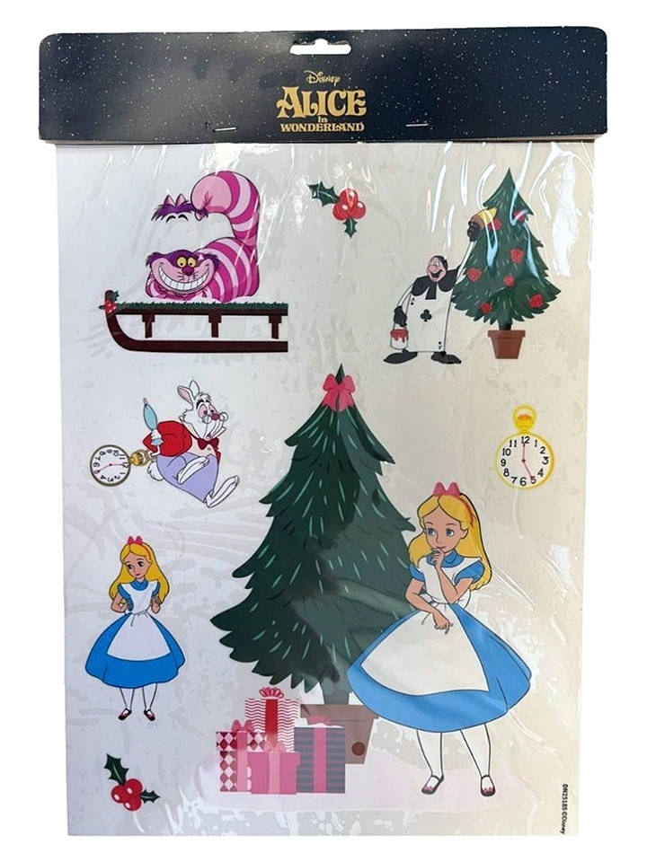 Christmas Inspirations Fenstersticker "Alice In Wonderland " in Bunt - onesize