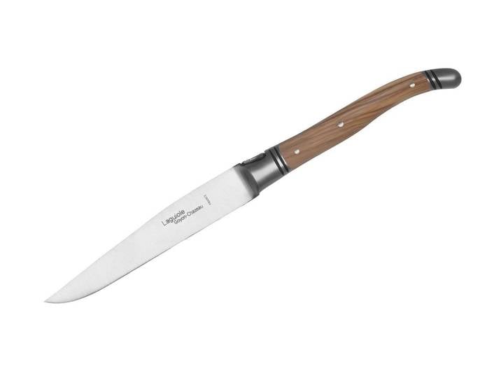 Goyon-Chazeau Besteck-Set Laguiole Steakmesser Olivenholz