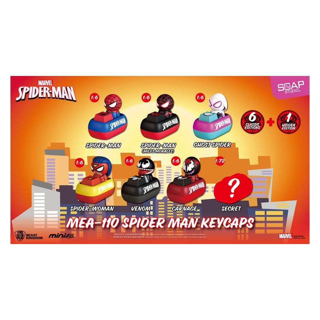 Beast Kingdom "SPIDER MAN - Keycaps - Blind Box Figurine 5cm (6pcs)" (BKDMEA-110)