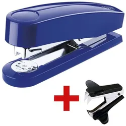 Novus Tacker / Heftgerät »B4« inkl. Enthefter »B80« blau, 15.2x4x6.5 cm