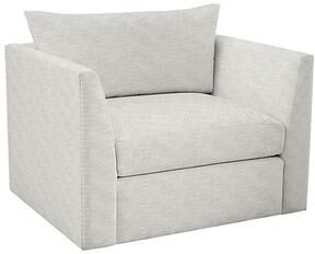 Somerset Outdoor Upholstered Swivel Chair - Oxford Stripe Fern - Ballard Designs