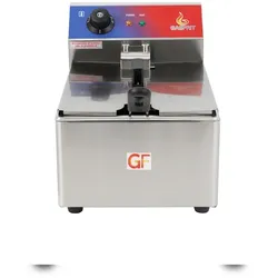 Gasfrit – Elektrische Fritteuse 8 Liter ohne Ablasshahn, 3000 W, mit hochwertigem E.G.O-Thermostat