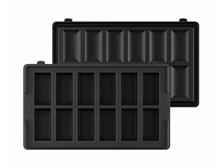 Tefal Snack Collection Platten Nr. 13 (Mini-Riegel) Mini-Riegel-Platten Snack Collection – Backutensilien/Backform – schwarz