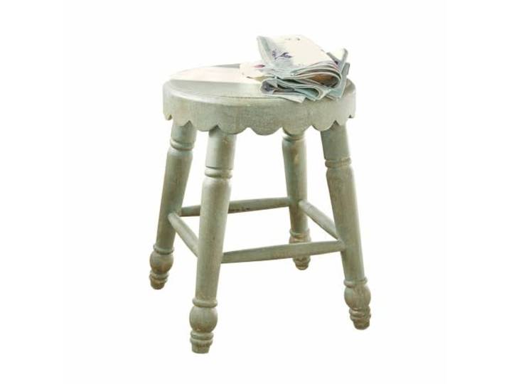 Loberon Hocker Nirvent, antikgrün Markante Antik-Optik, Dezentes Shabby-Chic-Finish, Sehr dekorativ
