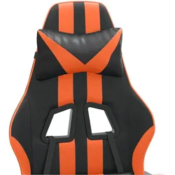 vidaXL Olfones (Ohne Fussablage), Gaming Stuhl, Orange