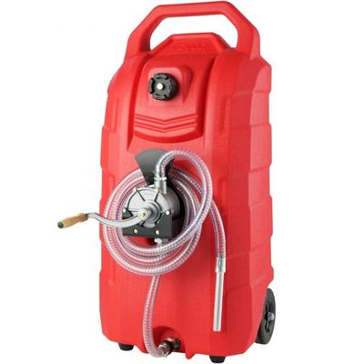 Portable Fuel Caddy, Gas Storage Tank, Hand Pump, Rubber Wheels, Fuel Transfer Storage Tank For Gasoline, Diesel Portable Fuel Caddy, Gas Storage Tank, Hand Pump, Rubber Wheels, Fuel Transfer Storage Tank For Gasoline, Diesel