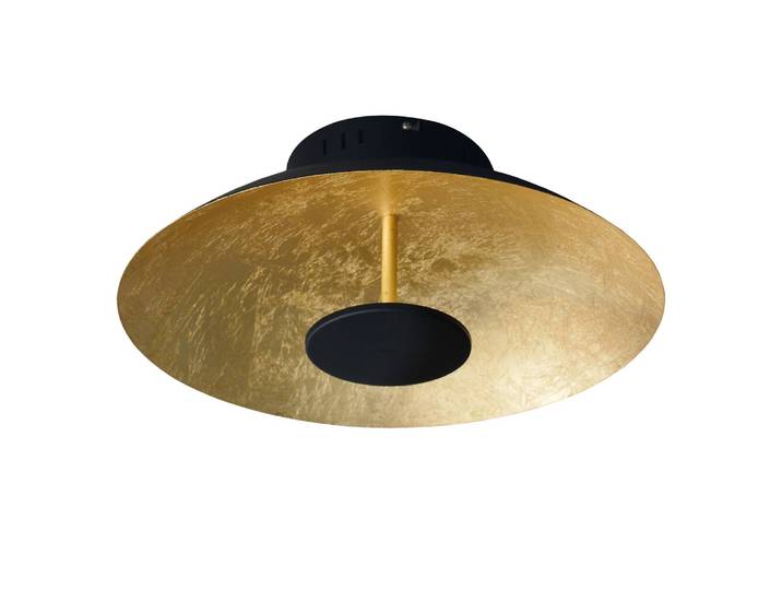 Plafonnier LED Florence 30 x 10 x 30cm Doré Acier, laqué LED non-remplaçables