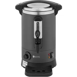 Royal Catering Wasserkocher Edelstahl Heisswasserbereiter Heissgetränkespender 1500 W 6,1 l, Getränkespender, Grau