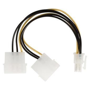 Valueline VLCP74210V015 / Rozbočovací napájecí kabel / PCI Express (M) - 2x Molex (F) / 0,15 m (15 cm, 6 pin PCI-Express) (VLCP74210V015)