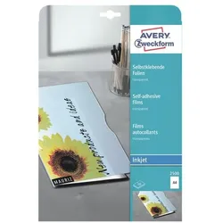 Avery Zweckform Selbstklebende Folien 10 Stück transparent