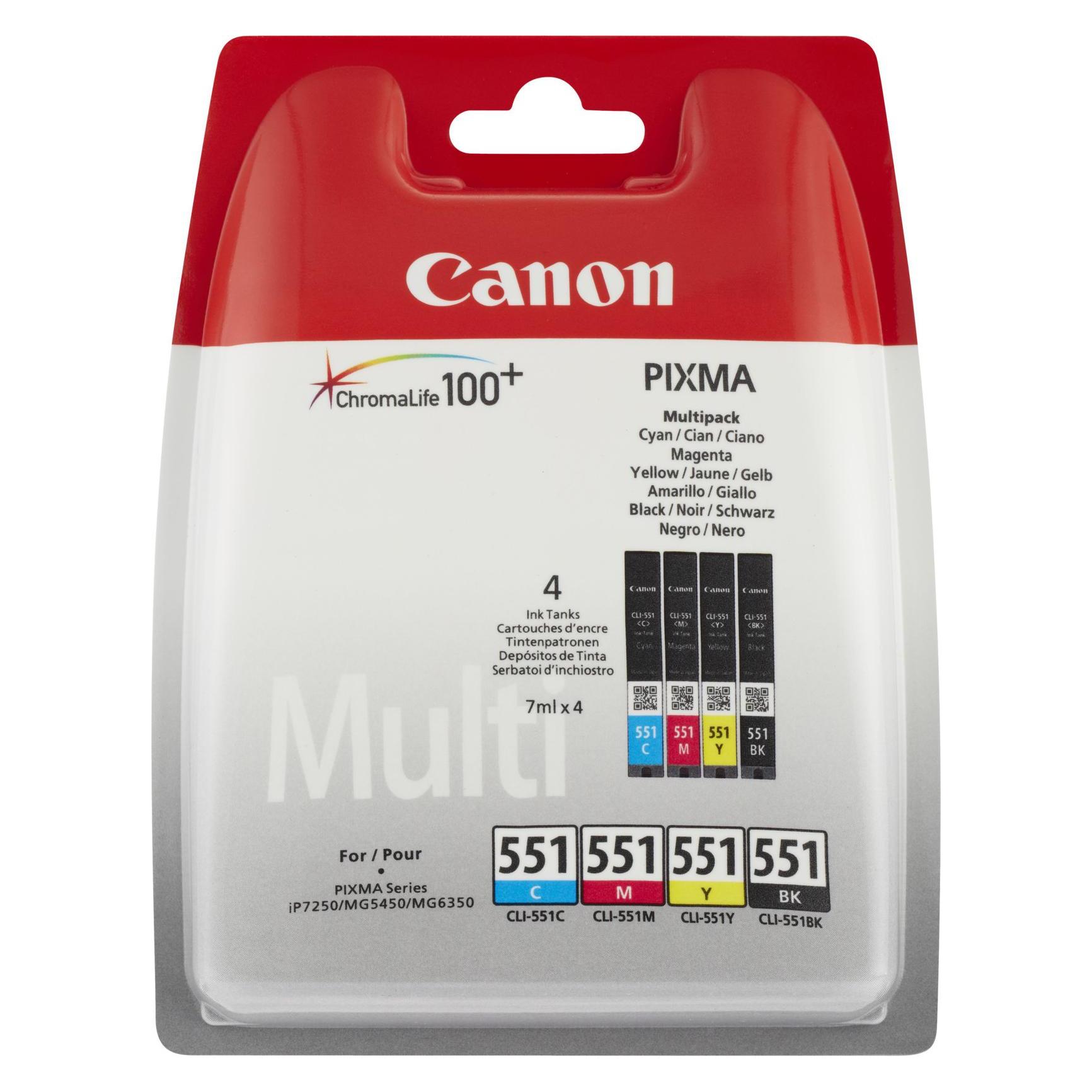 Canon CLI-551 (BK, C, M, Y) (6509B016)