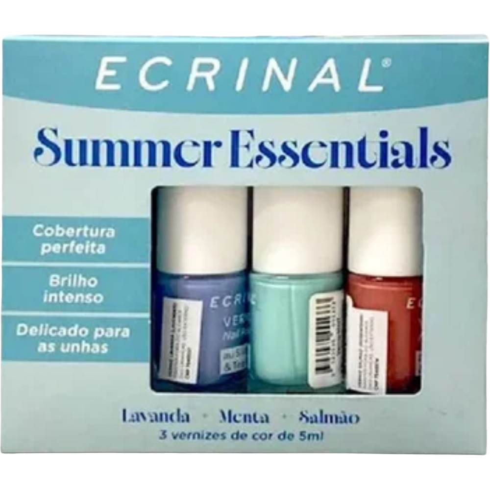 Ecrinal Nail Polish with Silicium and Tea Tree Summer Essentials