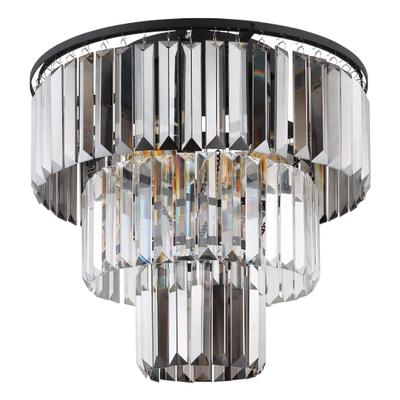 GLOBO LIGHTING Deckenleuchte "NAXIS", schwarz (schwarz matt), 1 Stk., Leuchten, Kristalllampe, Glaskristalle, Design Leuchte, Deckenlampe, Deckenleuchte