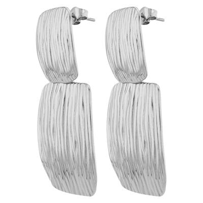 Paar Ohrstecker ADELIA´S "Ohrringe – Ohrstecker aus Edelstahl", Damen, Gr. Damen, Edelstahl, silber, Ohrringe, Zum Verschenken – ideal zum Valentinstag