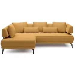 Ecksofa Giotto Stoff Gelb Curry