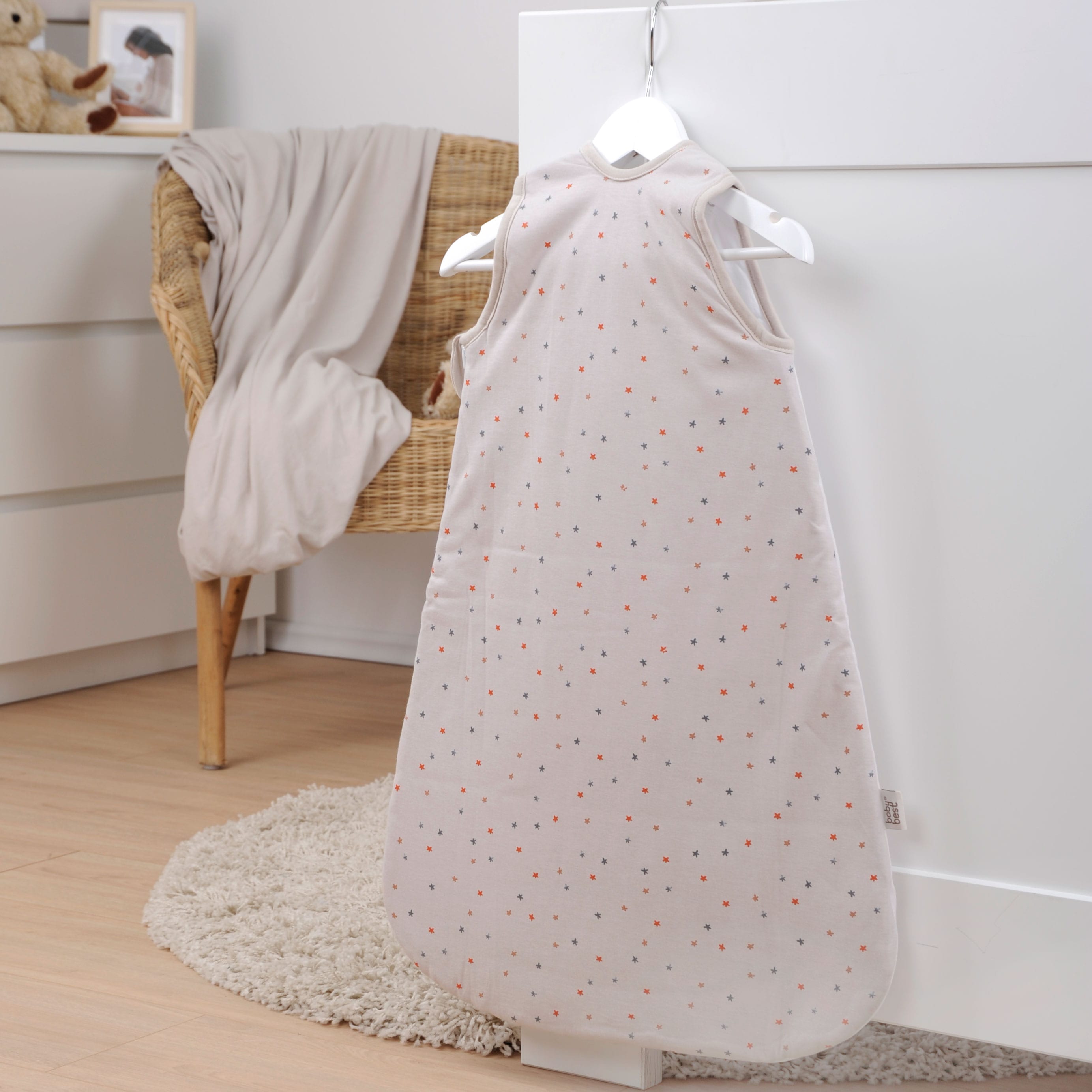 Babyschlafsack BABY BEST "Moon and Stars Baby-Schlafsack 90cm", Baby, Gr. L: 90cm, beige (natur), Bezug: 100% Baumwolle. Füllung: 100% Polyester, Schlafsäcke Babyschlafsack natur L: 90cm