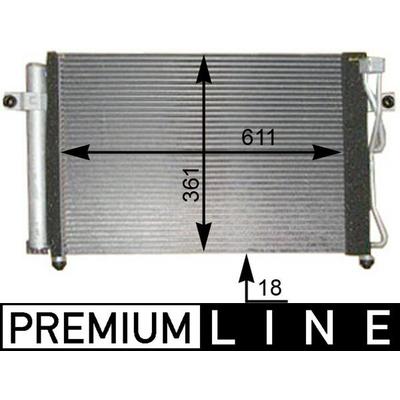 MAHLE Kondensator, Klimaanlage BEHR HELLA SERVICE *** PREMIUM LINE AC 394 000P für HYUNDAI