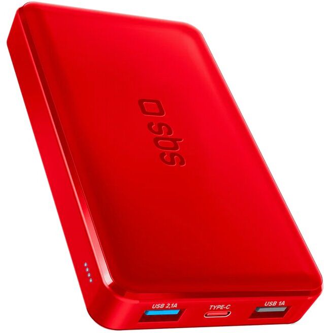 POWERBANK SBS 10000MAH USB-A RED