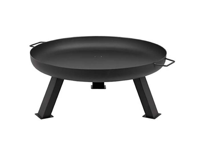 tepro Feuerschale Reno Ø 80 cm – große Schwarze Garten-Feuerschale mit stabilem Stahlkorpus & Standfüßen, lackiert, robust & dekorativ – für Terrasse, Garten & Outdoor-Abende