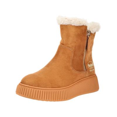 Stiefelette DOCKERS BY GERLI "Dockers by Gerli Stiefelette Textil", Damen, Gr. 39, Textil, cognac, Schuhe Stiefelette