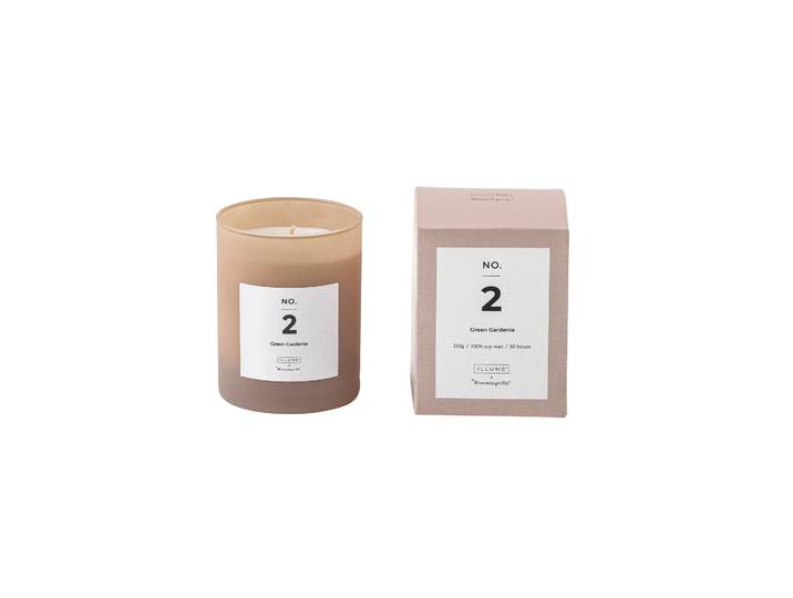 Illume x Bloomingville NO. 2 Green Gardenia geurkaars 200 g + Giftbox