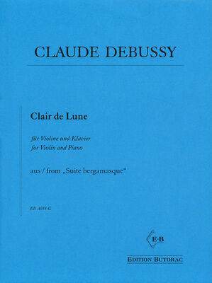 Edition Butorac Debussy Clair de Lune Violin