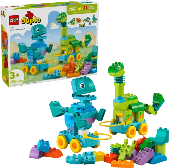 LEGO DUPLO 10451 Dinos auf Rädern 3-in-1-Set