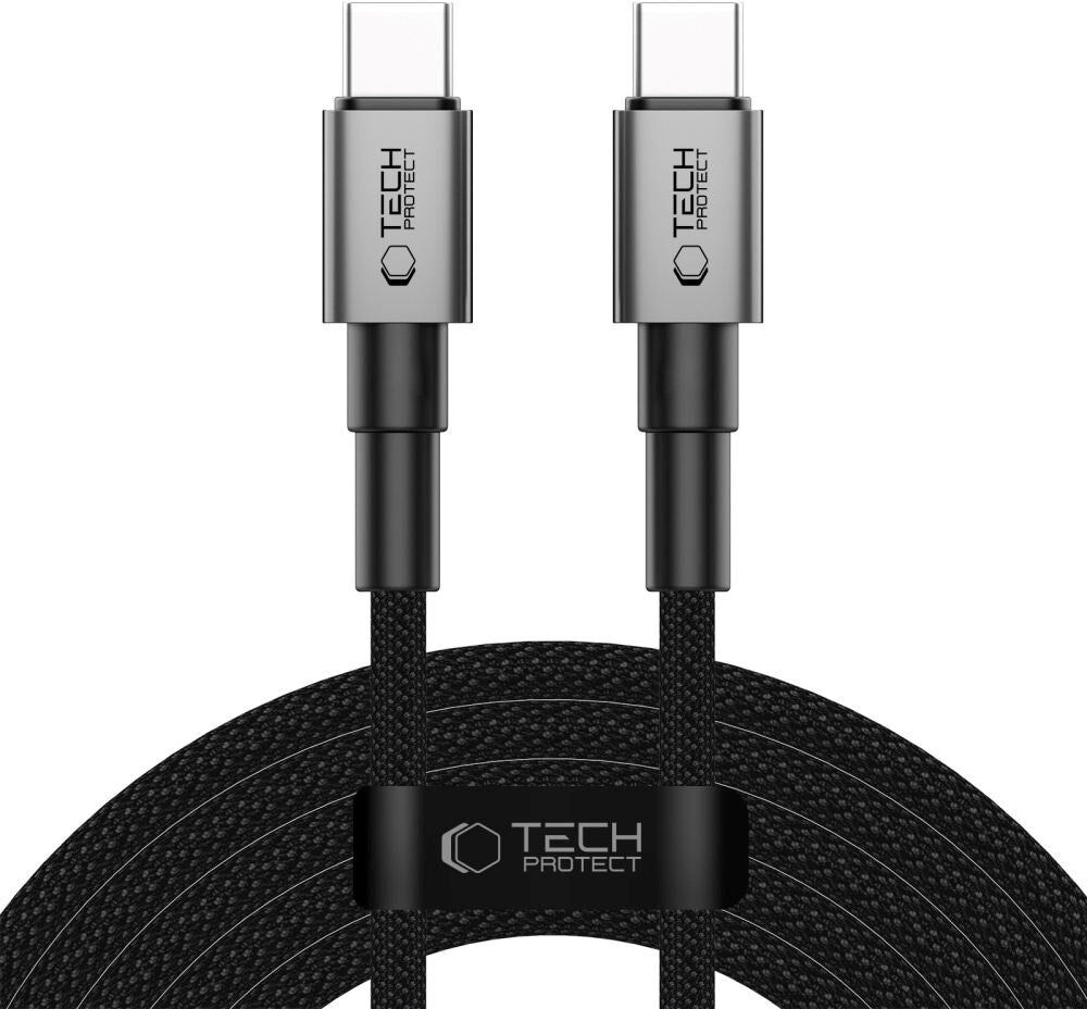 Tech-Protect Ultraboost 100W USB-C til USB-C Kabel - PD - 3m - Sort / Mørkegrå