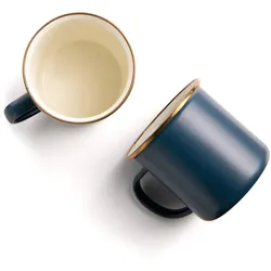 Barbones Enamel emailliertes Becherset 2 teilig 500 ml