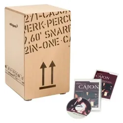Schlagwerk CP404 2 in One Cajon mit Lerh. DVD (Cajon), Perkussion, Braun