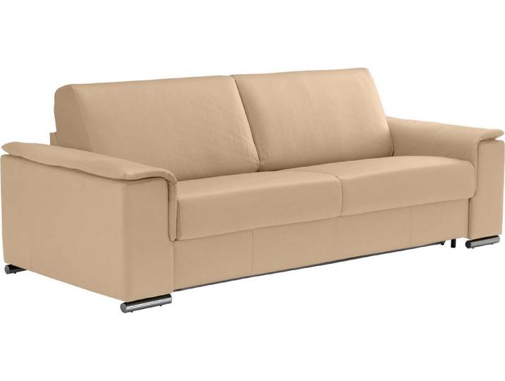Egoitaliano 2,5-Sitzer Cecilia, modern & elegant, erstklassiger Sitzkomfort, Breite 234cm, mit verchromten Metallfüßen