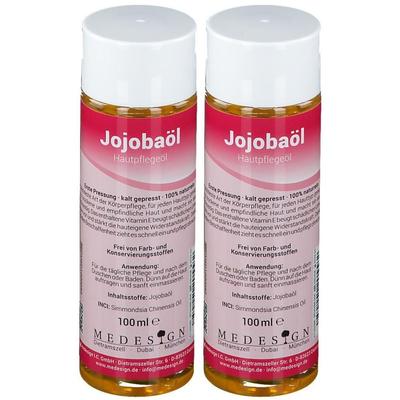 Jojoba ÖL 100% naturrein 2x 2x100 ml Öl