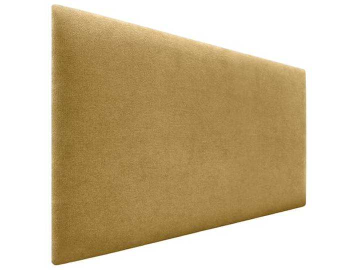 DHOME Gepolstertes Kopfteil Glatt aus Aqualine-Stoff Höhe 70 cm Dicke 4 cm und 8 cm für Wand Akustische Kopfteile Schallabsorbierend (Senf, 95cm, Stärke 8cm)