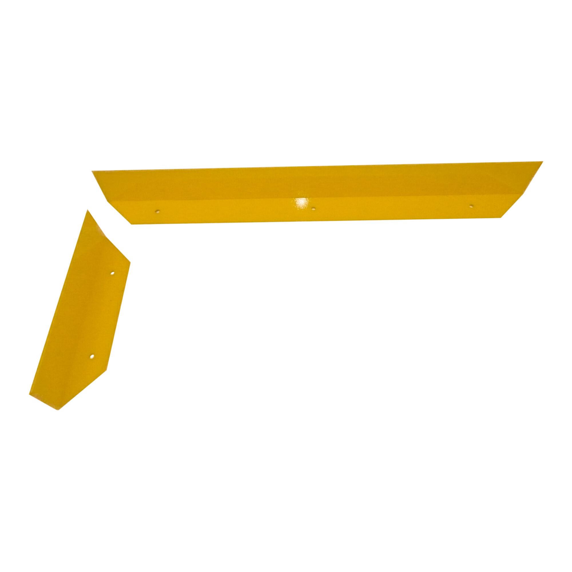 Schake Schrammbord Stahlwinkel 100x150x10 mm + Gehrung 45°, Anfahrschutz für Gabelstapler, Hubwagen etc. Gesamtlänge: 1000 mm zum Aufdübeln (477_46BG)
