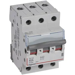 Legrand 406466 Lasttrennschalter DX3, 3-polig, 40A 400 VAC, Gebrauchskategorie AC-22A