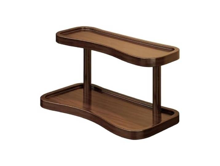 VNCdfhETs Tassenhalter-Ständer Doppelschichtiges Aufbewahrungsregal for Tassen, Desktop-Artikel-Präsentationsregal für Küchenarbeitsplatten(32x15x19cm)